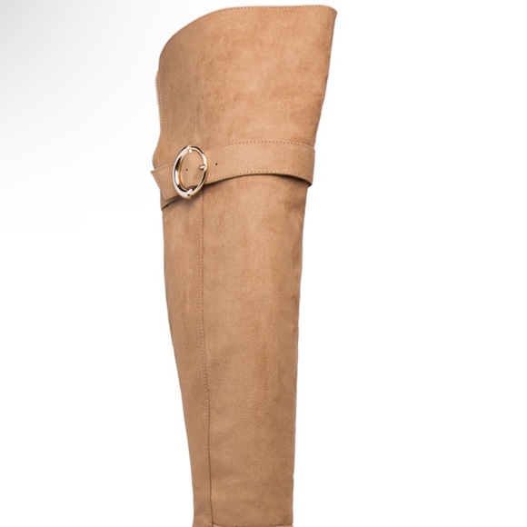 Brand New Women’s Paisley Thigh High Boots Camel Size 9US (w/box) - Picture 4 of 6